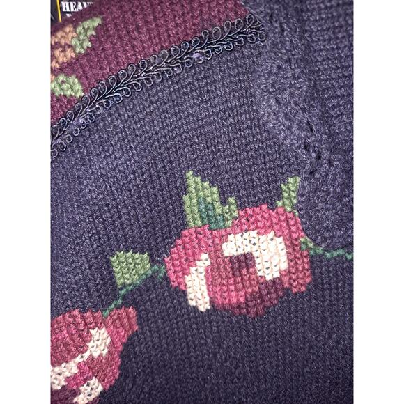 Vintage Capacity Grandma‎ Chic Button Up Sweater with Front Pockets Size L - Picture 4 of 9